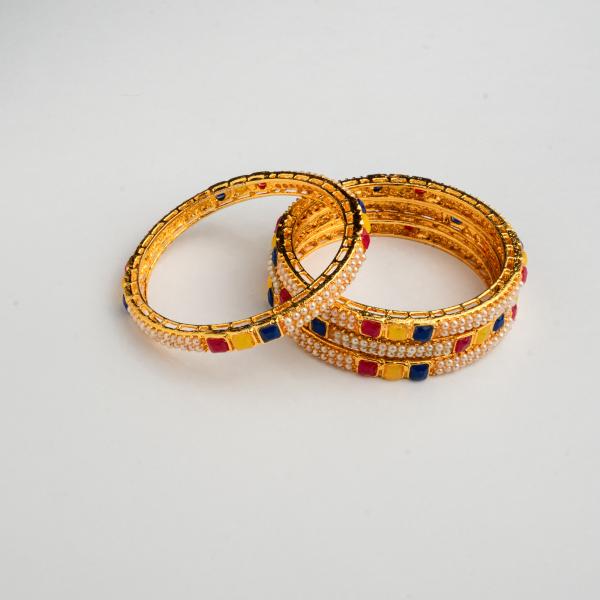 Golden Gleam Bnagles